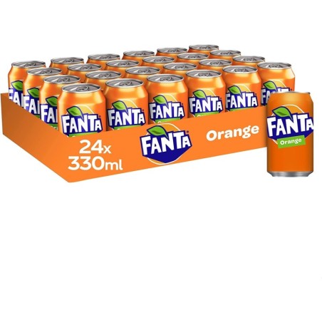 OFERTA Fanta Naranja pack 24 latas 33cl (envío solamente en comunidad de Madrid)