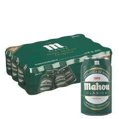 Cerveza Mahou Clásica 24 latas 33cl (envío solamente en Comunidad de Madrid)