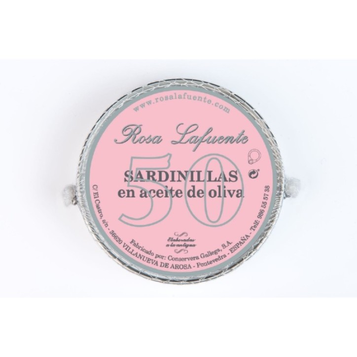 Sardinillas en AOVE Rosa Lafuente 50 piezas