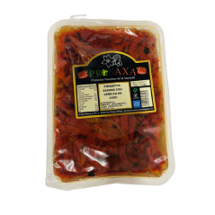 Pimientos asados con leña en su jugo 1kg