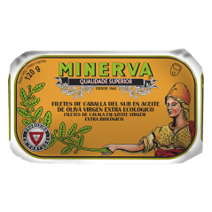 Filetes de Caballa del sur en aceite de oliva virgen extra ecológico
