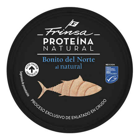 Proteína natural. Bonito del norte al natural.