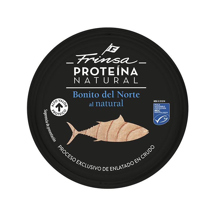 Proteína natural. Bonito del norte al natural.